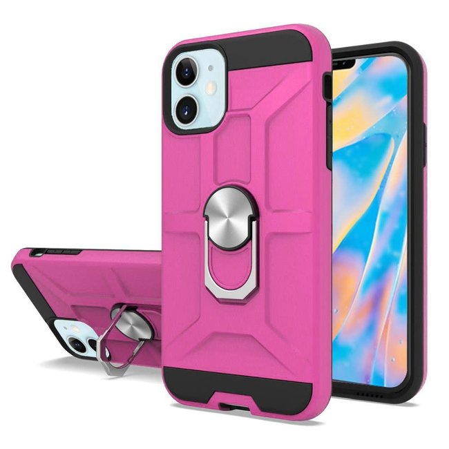 For Apple For Apple iPhone 12 / 12 Pro 6.1 Dynamic Magnetic RingStand Cover Case