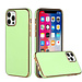 For Apple For Apple iPhone 12 / 12 Pro 6.1 Electroplated Fashion Solid Color TPU Case Cover