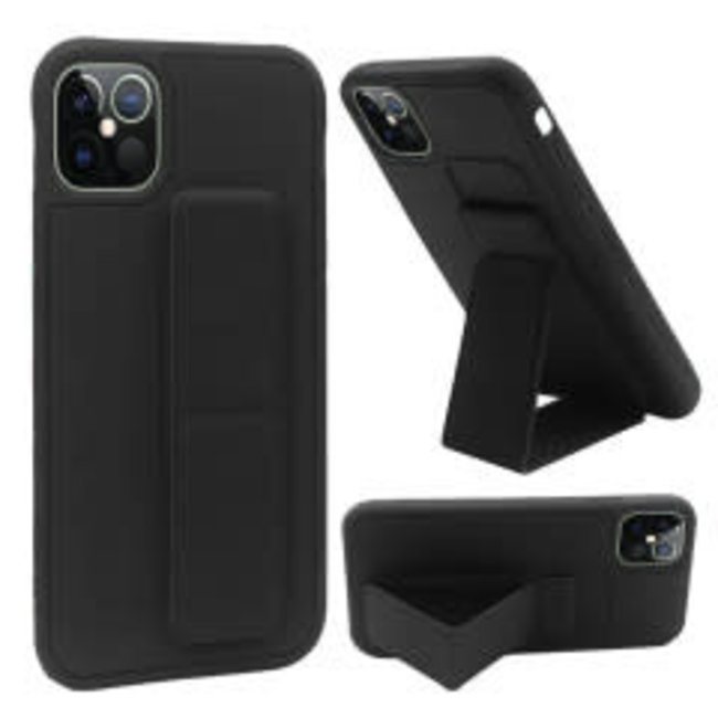 For Apple For Apple iPhone 13 Pro 6.1 (3 Cameras) Foldable Magnetic Kickstand Vegan Case Cover