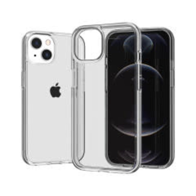 For Apple For Apple iPhone 13 6.1 (2 Cameras) Simple Transparent Acrylic Case Cover