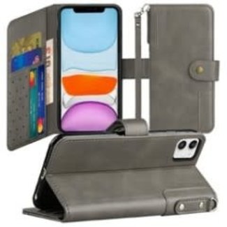 For Apple For Apple iPhone 13 Pro Max 6.7 Retro Wallet Card Holder Case Cover