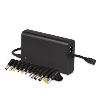 Argom SLIM Universal Notebook AC Adapter 90W -USB Port- AUTO SENSING -12 TIPS