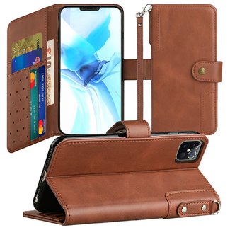 For Apple For iPhone 12/Pro (6.1 Only) Retro Wallet Card Holder Case Cover