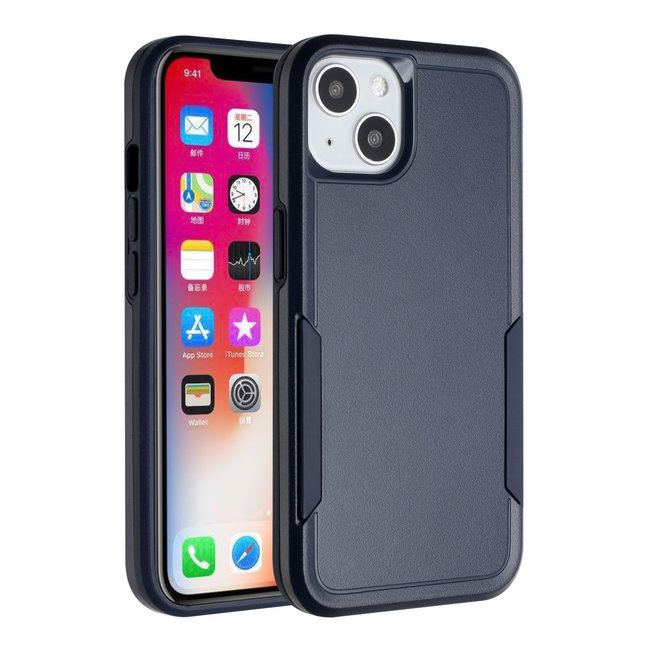 For Apple For Apple iPhone 13 Pro Max Tough Strong Dual Layer Flat Hybrid Case Cover