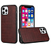 For Apple For Apple iPhone 13 Pro Max Hard PU Leather Croc Design Hybrid Case Cover