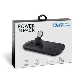 XSI Power X Pack 3 in 1 Wireless Charging Station Black