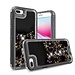 For Apple For Apple iPhone 8 Plus / 7 Plus / 6 Plus Quicksand Liquid Glitter Transparent Hybrid Case Cover