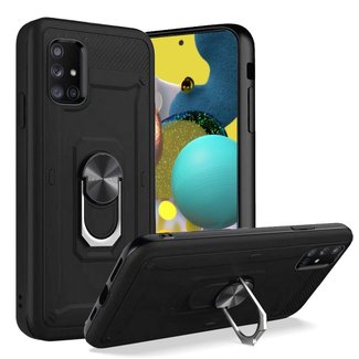 For Samsung For Samsung Galaxy A51 5G Champion Magnetic Ring Kickstand Case Cover