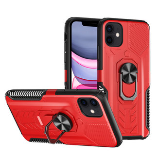 For Apple For Apple iPhone XR AQUA Strong Magnetic Ring Stand Hybrid Case Cover