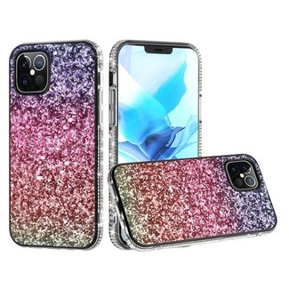 For Apple For Apple iPhone 13 Pro Max Decorative Glitter with Diamond All Around Hybrid