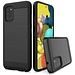 For Samsung For Samsung Galaxy S22 Brushed Metallic Design Hybrid Case Cover