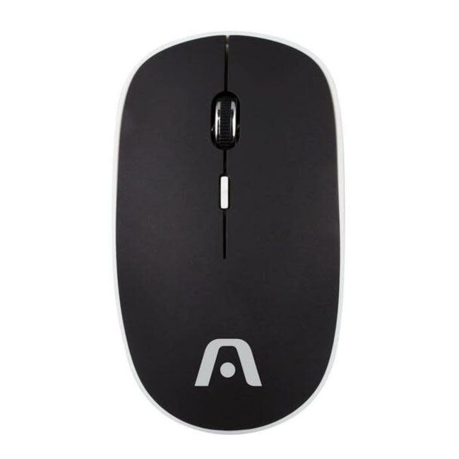 Argom Wireless Optical Mouse Rubber SLIM 2.4GHz 800/1600 dpi Black