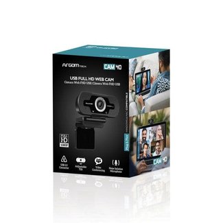 Argom Argom Tech CAM40 FULL High Deifinition Video 1080P Wide Angle Built in Microphone w/Noise Reduction  - Black