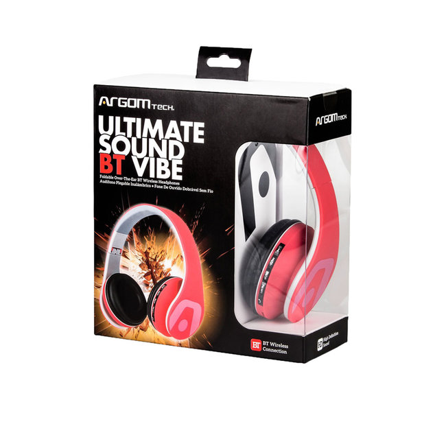 Argom Ultimate Sound Wireless Headset Vibe - Red