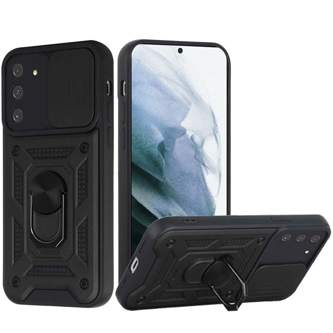 For Samsung For Samsung Galaxy S22 ELITE Camera Push Magnetic Ring Stand Hybrid Case Cover