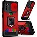 For Samsung For Samsung Galaxy S22 Multi-Functional Card Magnetic Ring Stand Hybrid Camera Case Cover