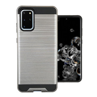 For Samsung For Samsung Galaxy S22 Plus Brushed Metallic Design Hybrid Case Cover