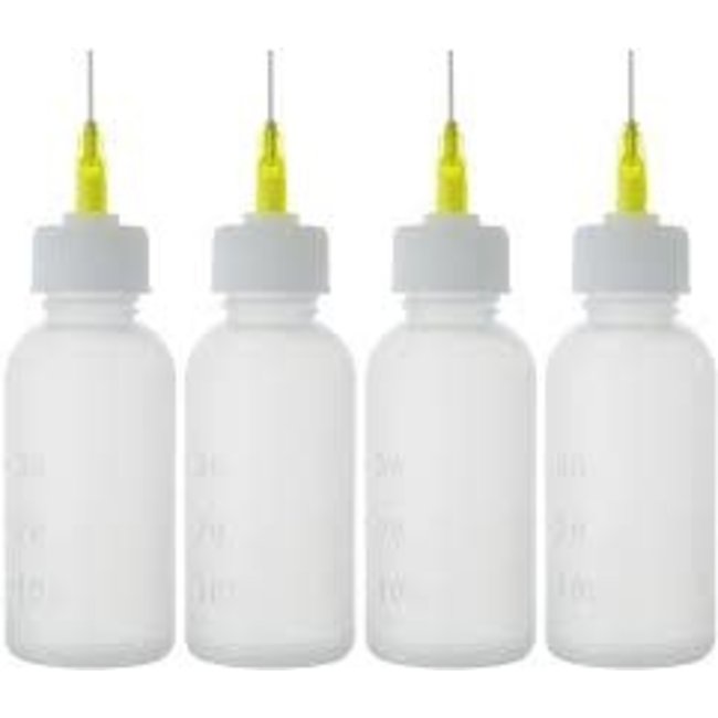 5 Packs 30CC Art Bottle, 30ML Needle Tip Squeeze Plastic Bottle