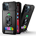 For Apple For Apple iPhone SE 3 (2022) SE/8/7 Multi-Functional Card Magnetic Ring Stand Hybrid Camera Case Cover