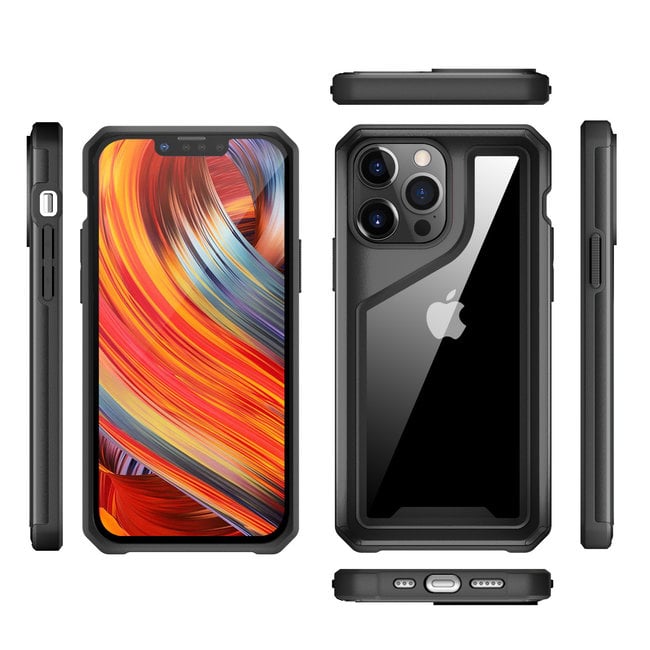 For Apple For Apple iPhone 11 (XI6.1) Aluminum Alloy 2mm Slick Transparent Thick Bumper Frame Hybrid Case Cover