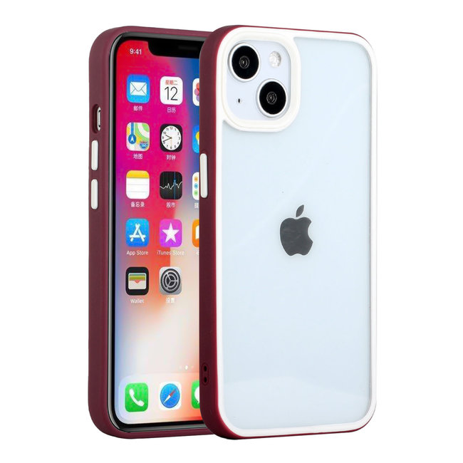For Apple For Apple iPhone SE 3 (2022) SE/8/7 High Quality Transparent Colored Bumper Hybrid Case Cover