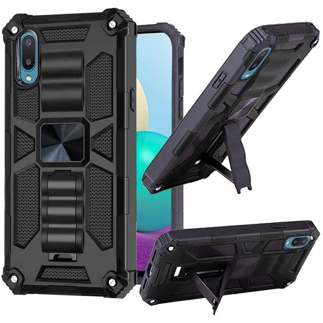 For Samsung For Samsung Galaxy A02s Machine Magnetic Kickstand Case Cover