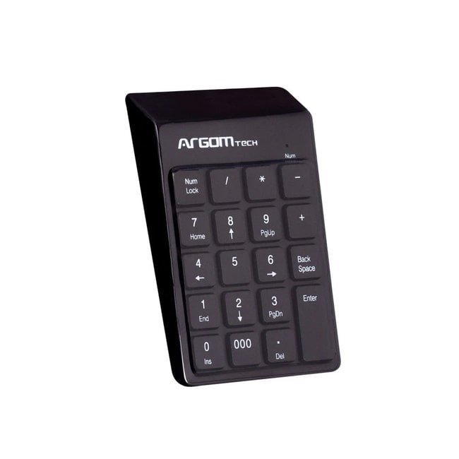 Argom Tech USB Retractable Numeric Keypad - 19 keys
