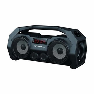 Argom SlamboxBeats Hi-Fi BT Indoor/Outdoor Hi and Bass Equalizer + MIC for Calls  14W 2.0 CH Speaker  Battery: 1800mAh- Black