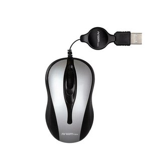 Argom Retractable Optical Mouse 1000 DPI USB