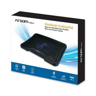 Argom Notebook Cooling Pad 1 Large Fan and 2-Ports USB 2.0