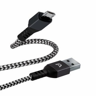 Argom Micro USB to USB 2.0 - Nylon Braided - Dura Form Connector - Fast Charging 6FT