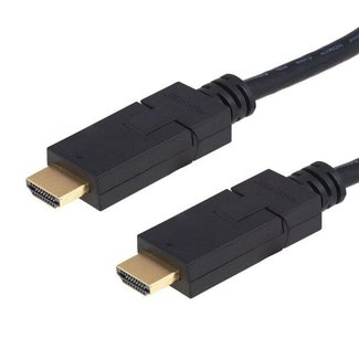 Argom HDMI/HDMI Cable M/M Adjustable 180 Degrees connectors  - 6 ft