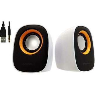 Argom Eko Speaker Stereo System 2.0 White-Orange