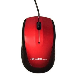 Argom 3D Wired Optical Mouse USB 800 dpi Red
