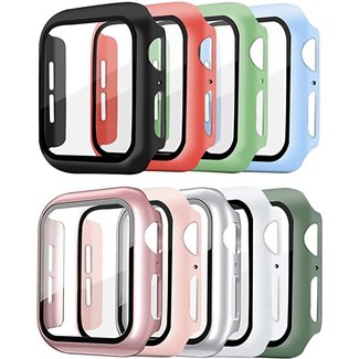 For Apple For Apple Watch 44mm - Watch Frame with Tempered Glass