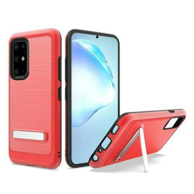 For Samsung For Samsung Galaxy S20 Ultra 5G 6.9 / S11 Plus Slim Brushed Hybrid with Design Edged Lining with magnetic kickstand