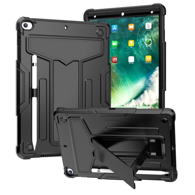 For Apple For Apple iPad 9th 8th 7th Gen 10.2 inch Tablet Vertical 3in1 Tough Hybrid Kickstand