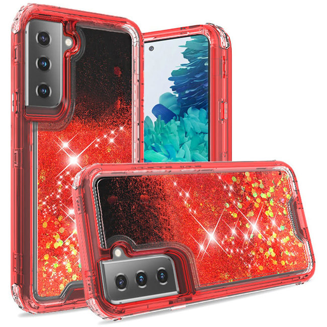 For Samsung For Samsung Galaxy s21 / s30 Quicksand Liquid Glitter Transparent Hybrid Case Cover