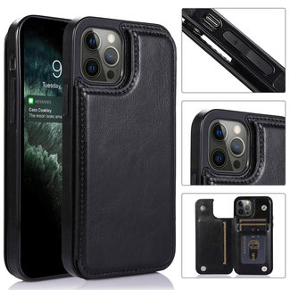 For Apple For Apple iPhone 8 Plus/7 Plus Luxury Side Magnetic Button Card ID Holder PU Leather Case Cover