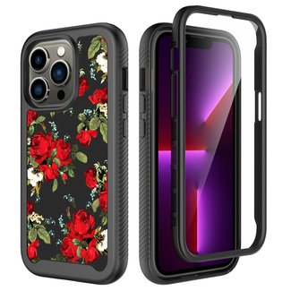 For Apple For Apple iPhone 14 PRO 6.1" Exotic ShockProof Design Hybrid Case Cover