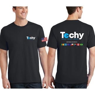 Techy Techy Black Flag Men's T- Shirt