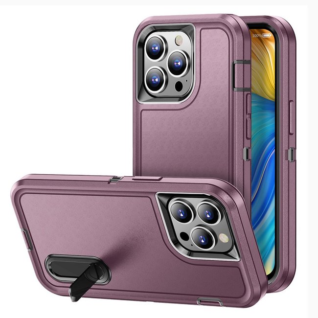 For Apple For Apple iPhone 13 / iPhone 14 6.1" PEAK 3in1 Toughest Hybrid with Stand Cover Case