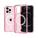 For Apple For Apple iPhone 13 / iPhone 14 6.1" Sturdy Ultra Magnetic Circle Thick 3mm Transparent Hybrid Case Cover