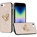 For Apple For Apple iPhone 14 PRO 6.1" SPLENDID Diamond Glitter Ornaments Engraving Case Cover Garden Butterflies