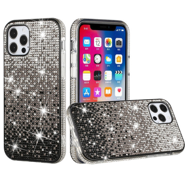 For Apple For Apple iPhone 14 Plus 6.7" Party Diamond Bumper Bling Hybrid Case Cover