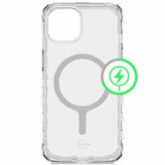 For Apple For Apple iPhone 14 Plus ItSkins Supreme Clear Case with Magsafe Transparent