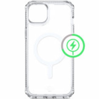 For Apple For Apple iPhone 14 Plus ItSkins Hybrid Clear Case with MagSafe Transparent