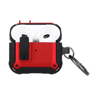 For Apple For AirPods Pro2 (2022 2nd Version) Switch Closure Premium Ultra ShockProof Hybrid With Metal Hook Case Cover