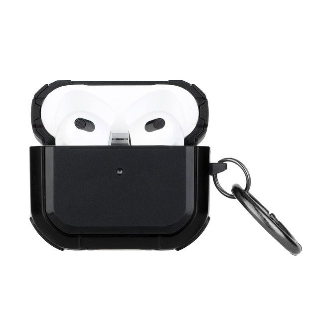 For Apple For AirPods Pro2 (2022 2nd Version) Premium Rugged ShockProof Hybrid With Metal Hook Case Cover