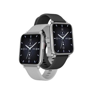 Techy SKEIWATCH S50 - Black Aluminum Case - 2 Straps Included